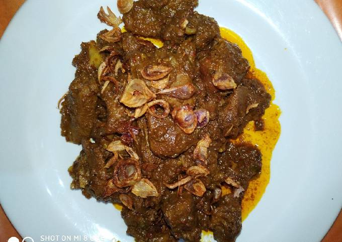 Rendang daging kambing