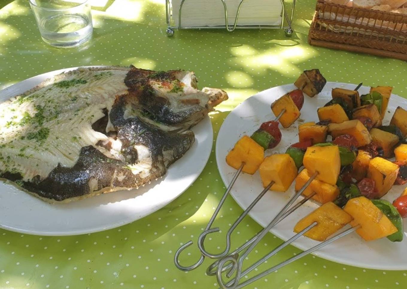 Rodaballo a la parrilla
