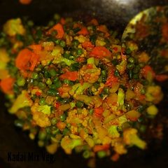 A picture of Kadai mix vegetable.