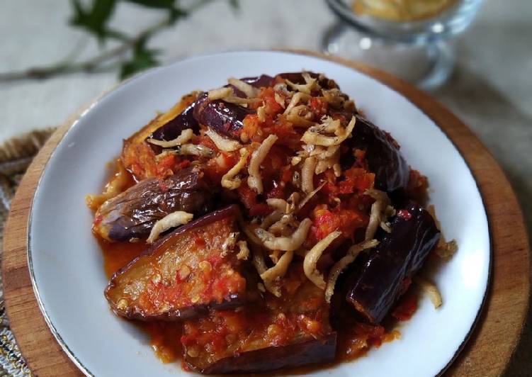 makanan Sambal Terong Teri (197) Jadi, Lezat