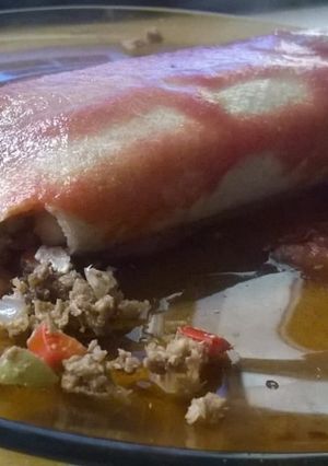 Una foto de Crepes integrales de soja y alubias ♥ #SinCarne