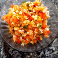 Mango salsa A picture of Mango salsa.