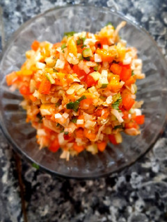 A picture of Mango salsa.