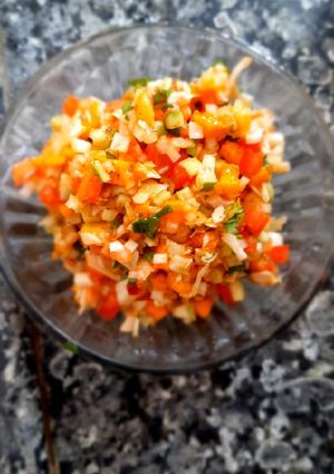 A picture of Mango salsa.