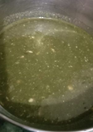 A picture of Curd coriander chutney.