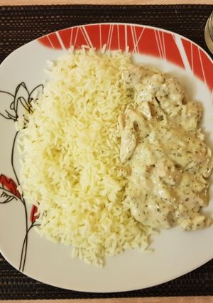 Kéksajtos csirkemell recept fotója