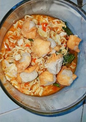 Foto resep Mie instan kuah pedas
