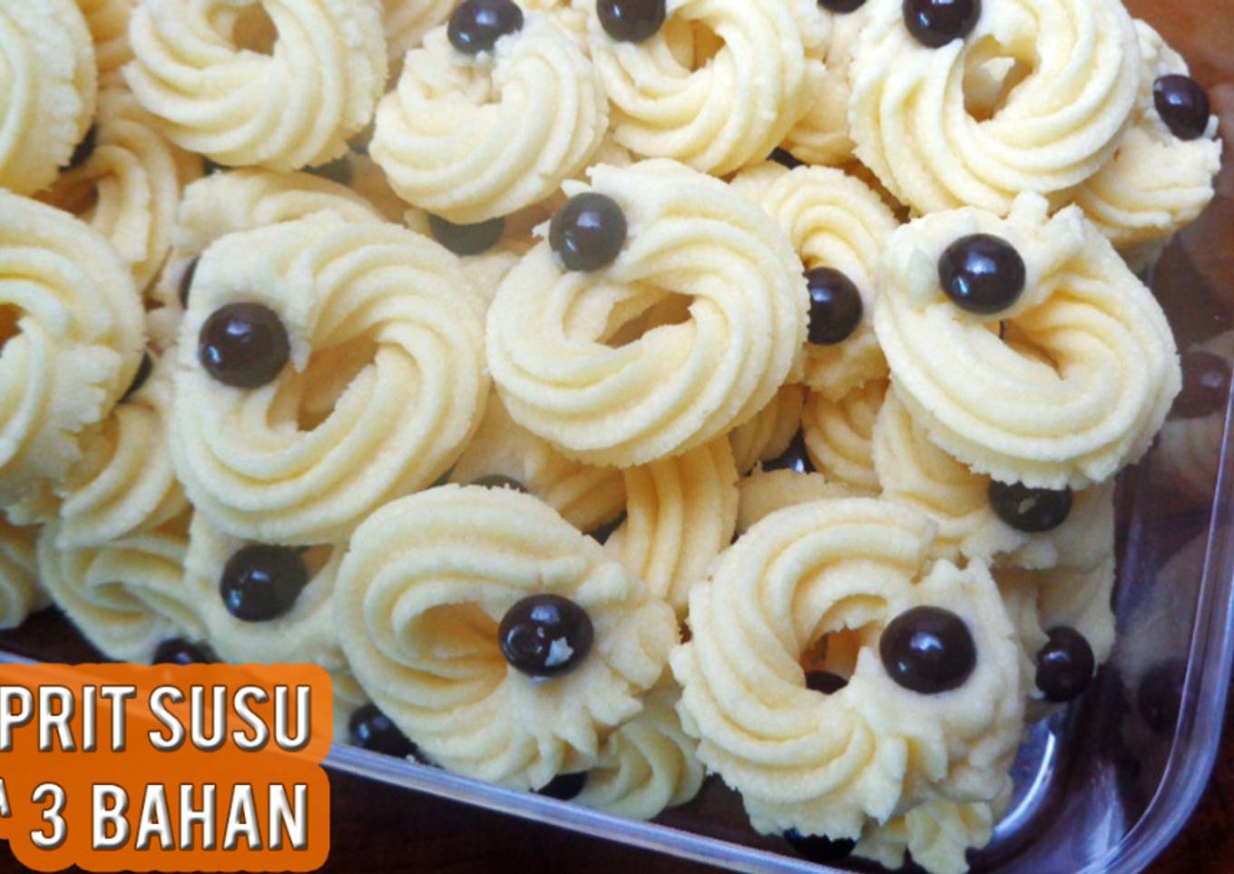 Resep Kue Semprit Susu 3 Bahan Renyah Mudah dan Enak | Kue Lebaran