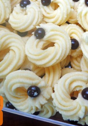 Foto resep Resep Kue Semprit Susu 3 Bahan Renyah Mudah dan Enak | Kue Lebaran