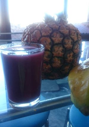 Una foto de Colada Morada de la abuela