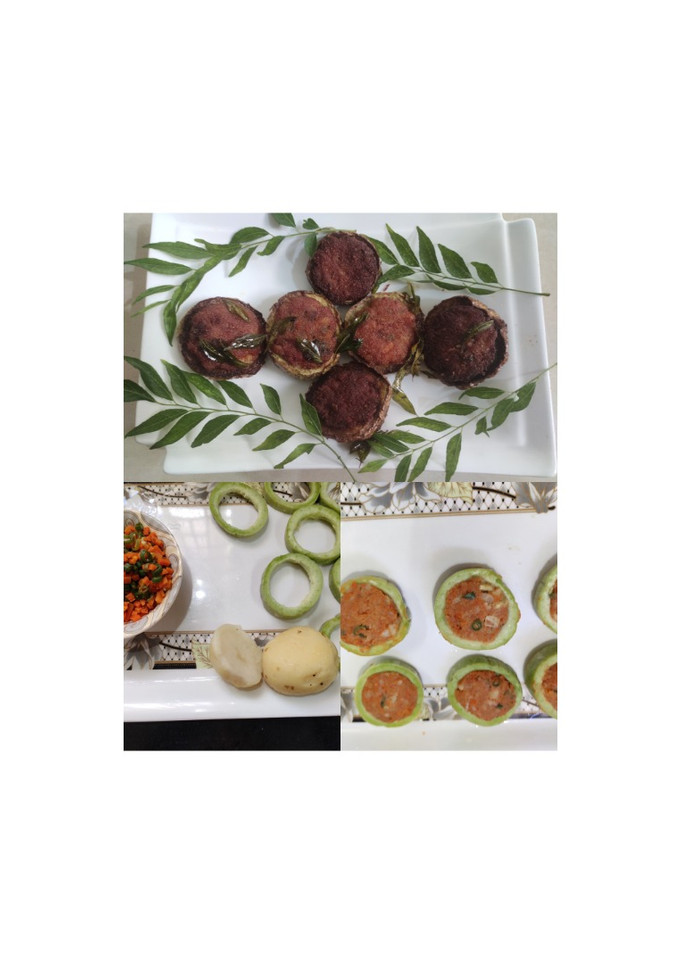 மிளகு மசாலா ஸ்டப்ட்டு  புடலங்காய்  (Stuffed pepper snake gourd) செய்முறை முக்கிய புகைப்படம்