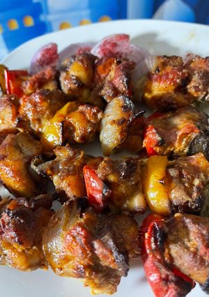 صورة لوصفة شيش طاووق 👌👌🍋🌶️🫑🧅🍢🍡🍗🍗🍗🍗🍗🍗🫑🧅🫑🧅🌶️🧄🧄