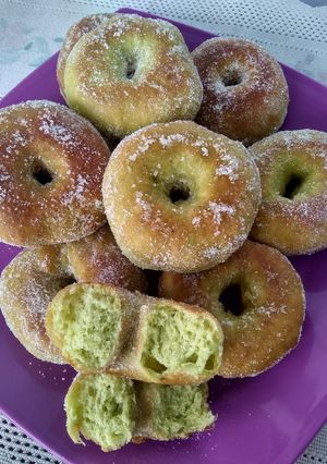Foto resep Donat pandan