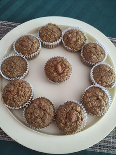 Una foto de Cupcakes Saludables con Harina de avena y Zanahoria 🥕