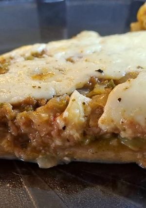 Una foto de Tarta de soja y brócolis