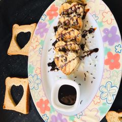 A picture of Cheese chocolate sandwich.