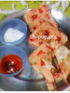 चीज़ सूजी टोस्ट (cheese suji toast recipe in Hindi) रेसिपी मुख्य फोटो