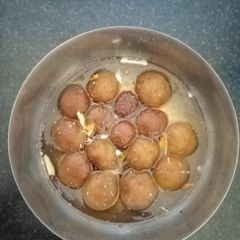 Homemade gulab jamun from bread A picture of Homemade gulab jamun from bread.