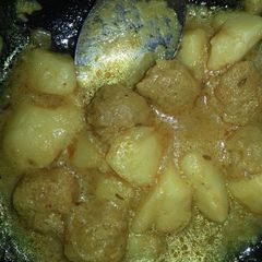 A picture of Aloo nutrela sabji.