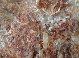 Una foto de Tortilla de penca y quinoa