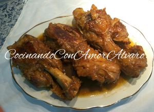 Una foto de Jarrete de cerdo al vino blanco