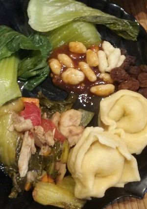 Ázsiai jellegű tál recept fotója