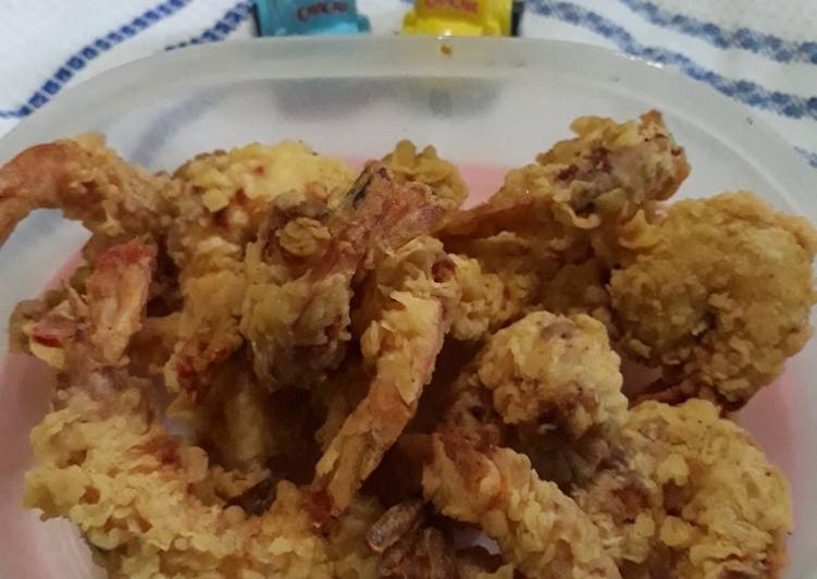 Resep masakan Udang goreng tepung | Bahan Membuat Udang goreng tepung Yang Menggugah Selera