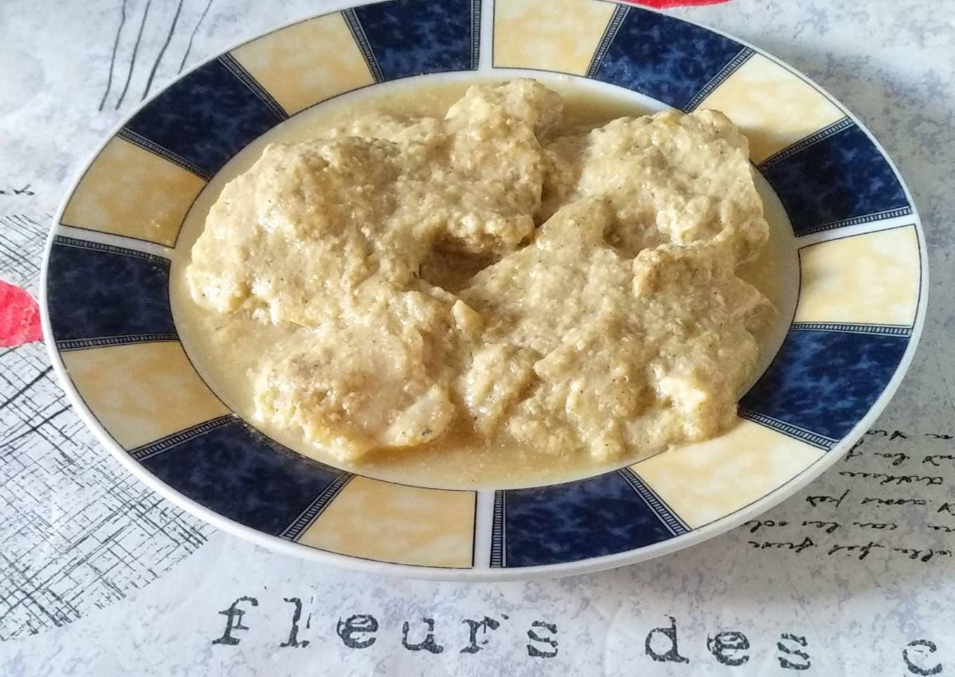 Pescado en salsa de puerros