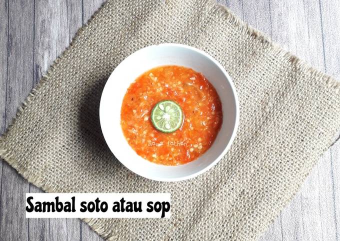 Resep Sambal Soto Atau Sop Oleh Mama Fathan Cookpad