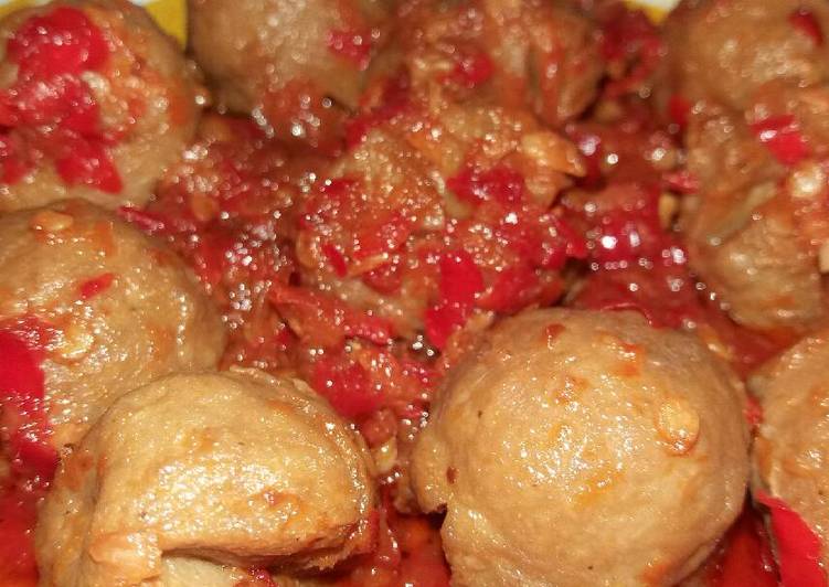 Resep Baso sambalado yang Enak