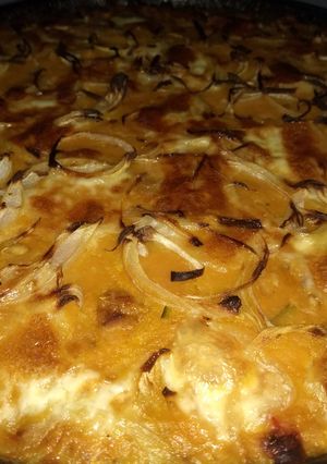 Una foto de Pastel mix de carnes y puré