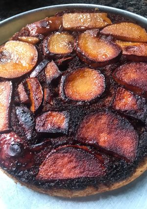 Una foto de Torta invertida de manzana 5 ingredientes
