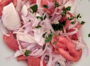 Una foto de Ensalada de rabanito