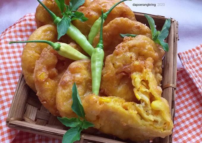 Resep buat 15.96 Bakwan jagung kriuk ala manado  nagih banget