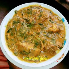 A picture of Oha soup.