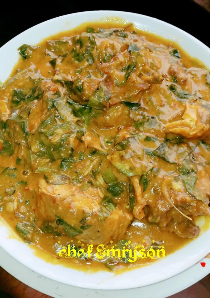 A picture of Oha soup.
