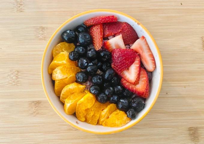 Steps to Make Ultimate Healthy colorful breakfast