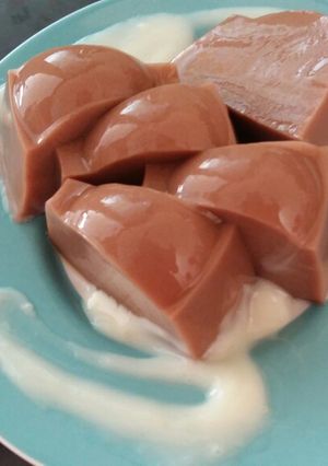 Foto resep Pudding Susu Rasa Cappuccino with Lovely Vla