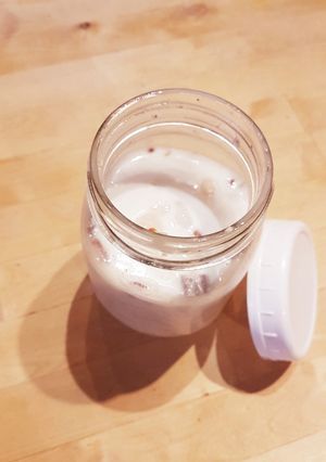 Una foto de "Overnight oats" con lichis