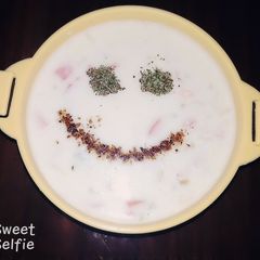 A picture of Vegetable raita.