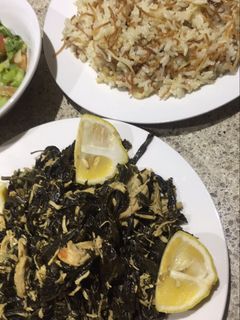صورة لوصفة ملوخية ورز🍲