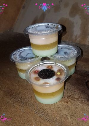 Foto resep Puding Susu 3 lapis