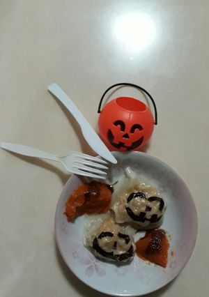 南瓜搗蛋餃 的食譜成品照片