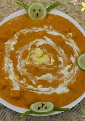 A picture of Butter paneer masala/paneer makhani/paneer makhanwala.