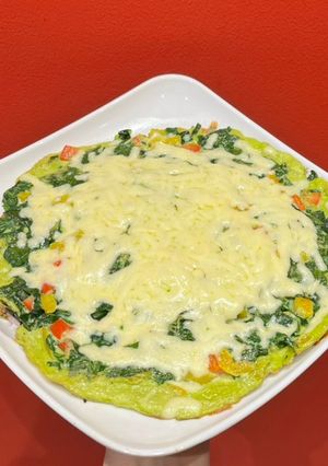 Una foto de Tortilla de Espinaca con Queso