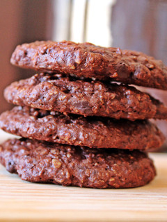 Una foto de Galletas veganas doble chocolate