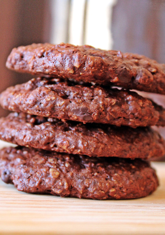 Una foto de Galletas veganas doble chocolate
