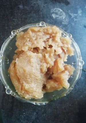 A picture of Aata halwa.