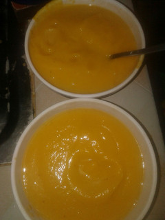 A picture of Butter nut soup.