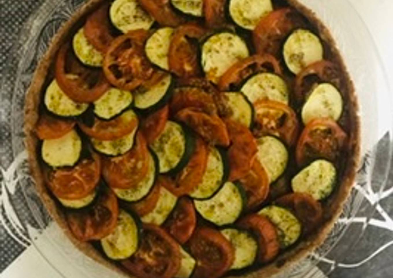 Tarte à la courgette et à la tomate